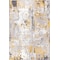 World Rug Gallery Distressed Abstract Yellow/Gray/Ivory Area Rug 5'x7' 2085YELLOW5X7 - alternate 7